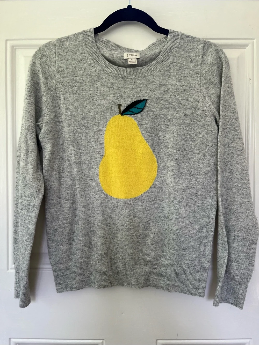 J.Crew Pear Sweater Small Wool blend lightweight classic